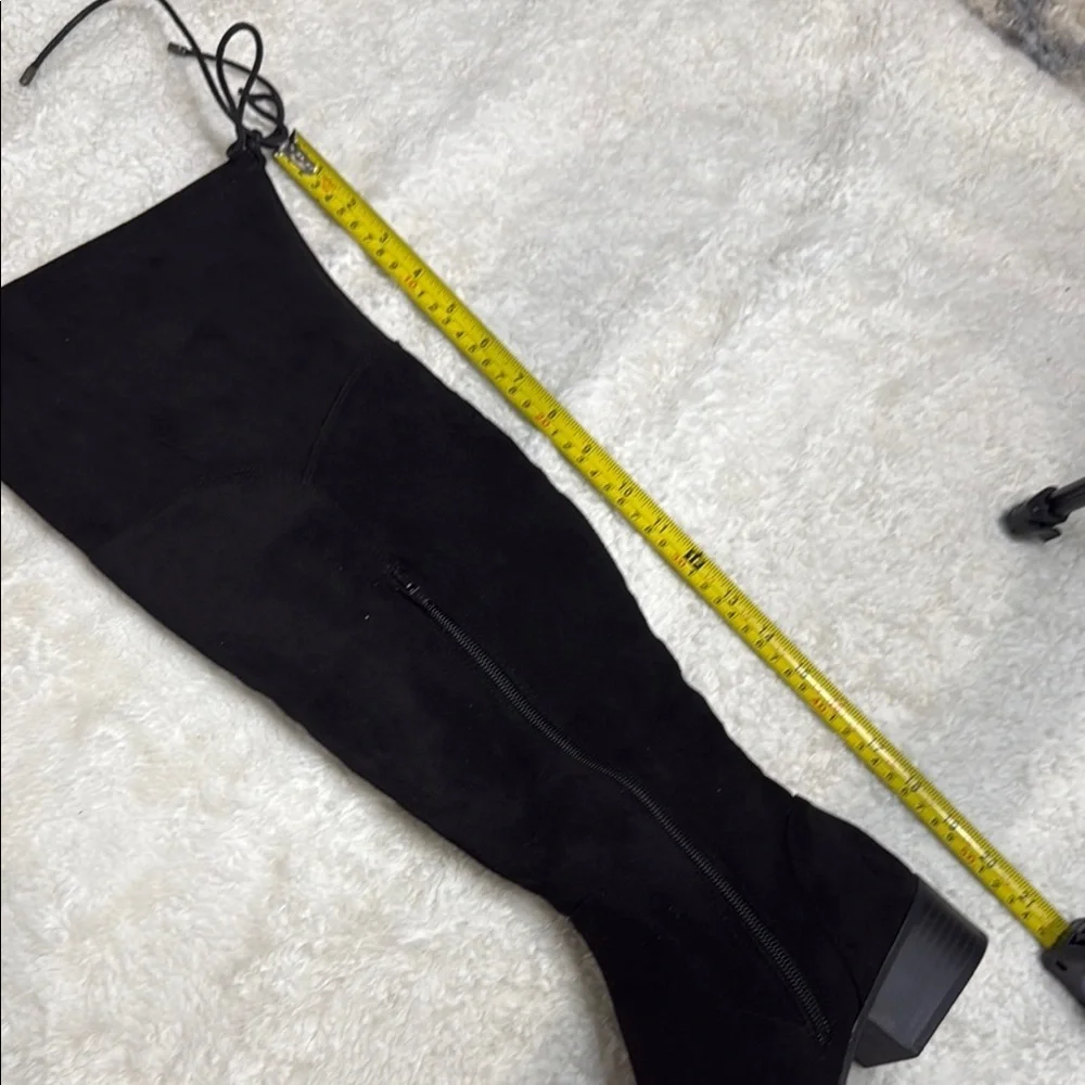 CROWN & IVY SIZE 8M Black Over-the-Knee Women's Boots NWOT